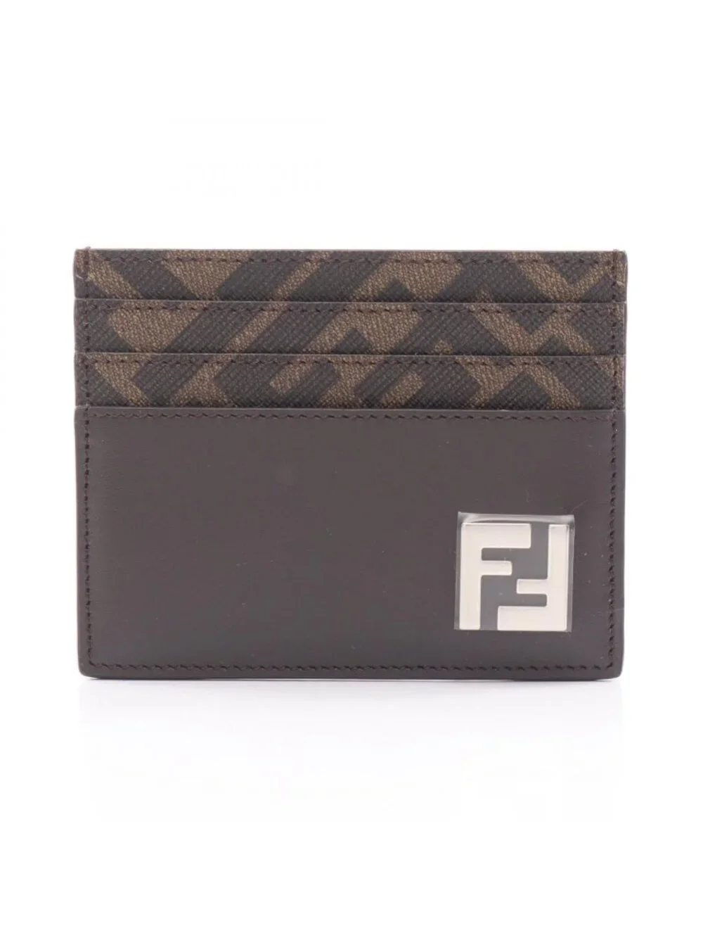 Fendi Card Case FF Square Leather